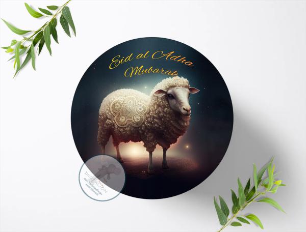 Eid al Adha Mubarak Tortenaufleger Ø 20cm, 1459z